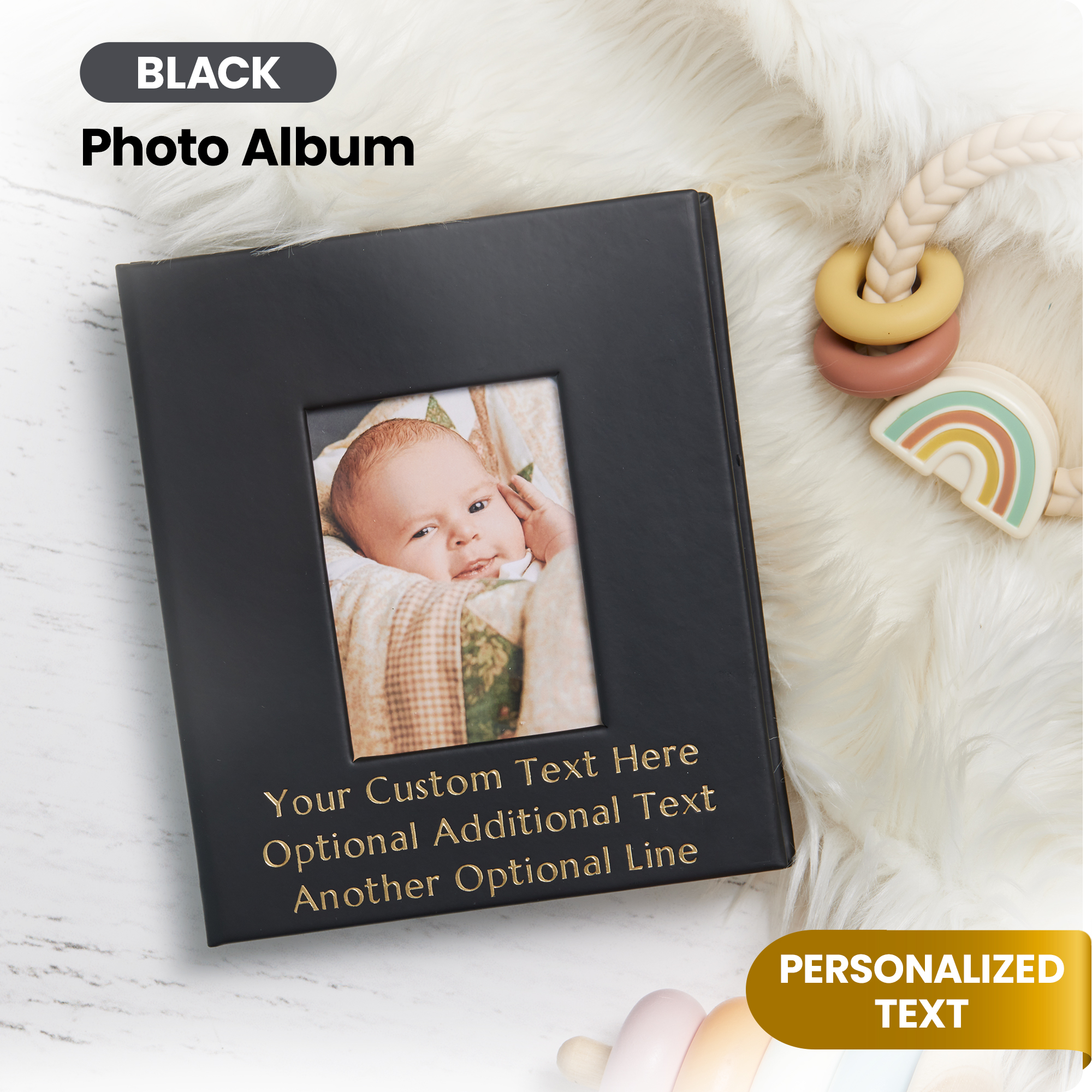 Custom 4x6 Photo Album - Black